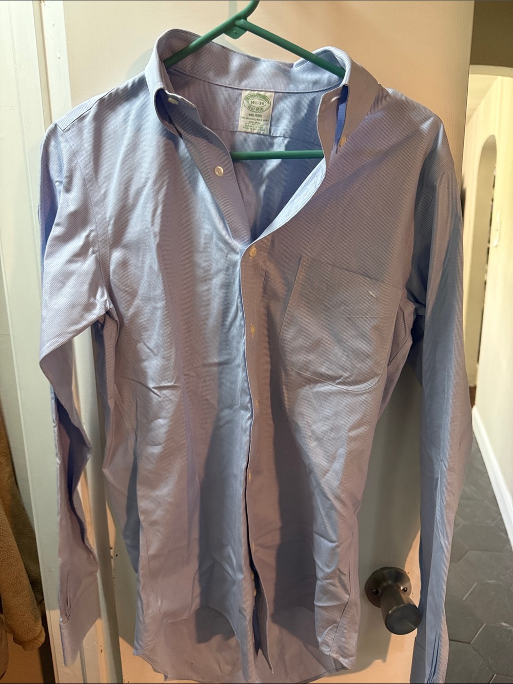 Brooks Brothers Light Blue Men's Dress shirt Milano